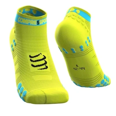 Abbildung von COMPRESSPORT Herren V3 Sock Low Flou Yellow Laufsocke Tief, Neongelb, T2