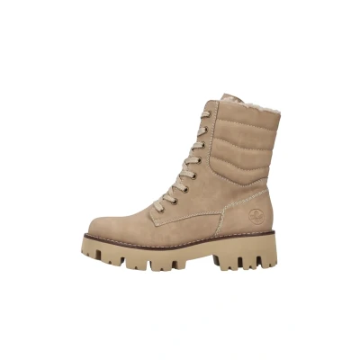 Abbildung von Rieker Snowboot/Winterstiefel, Damen, Größe: 36, Beige Schuhe