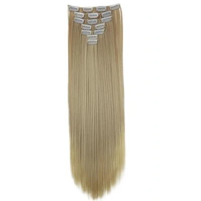 Abbildung von CAISHA XXL 60cm 8 Teile Set CLIP IN EXTENSIONS Haarverlängerung Haarteil Glatt Blond CES25