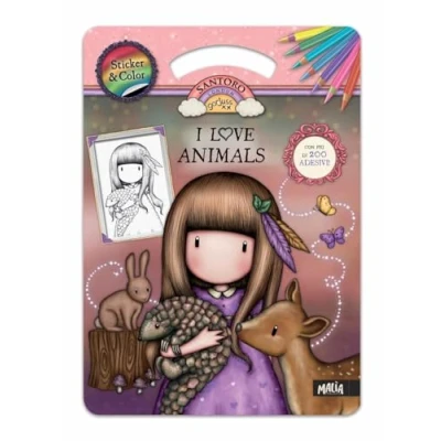 Abbildung von I love animals. Gorjuss. Sticker &amp; color. Ediz. a colori. Con Adesivi