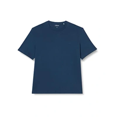Abbildung von s.Oliver Men&#039;s T Shirt, Kurzarm, Blue, S