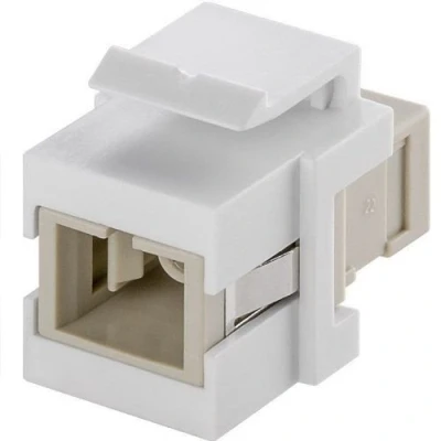 Abbildung von CABLEPELADO Keystone Glasfaser SC Simplex, Simplex Modularstecker, Glasfaserkoppler, Glasfaseradapter im Format, Stecker