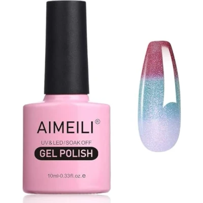 Abbildung von AIMEILI UV Nagellack Thermo, Temperatur Farbwechsel Soak Off Gel Chameleon Changing Color Nail Polish 10ml 005