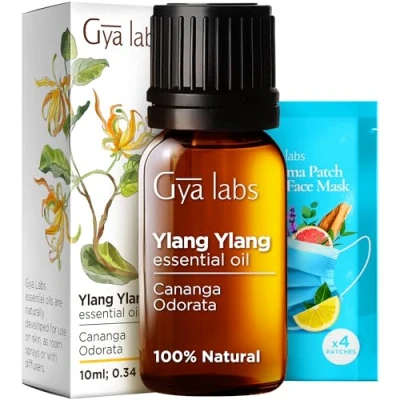 Abbildung von Gya Labs Ylang Ätherisches Öl für Diffusor Natürliches ätherisches die Haut Haargesundheit, Aromatherapie &amp; Kerzenherstellung (10ml)