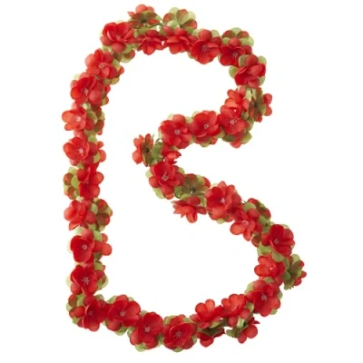 Abbildung von Basil Blumengirlande Flower Garland Girlande, Red, One Size