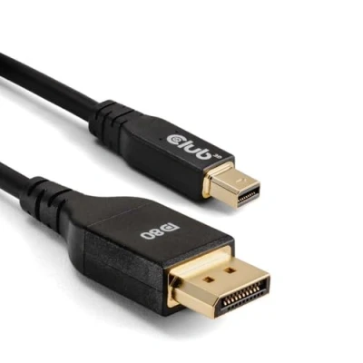 Abbildung von Club3D CAC 1116 MiniDisplayPort to DisplayPort DP80 Bidirectional Vesa Certified Cable 1m/ 3.28 ft