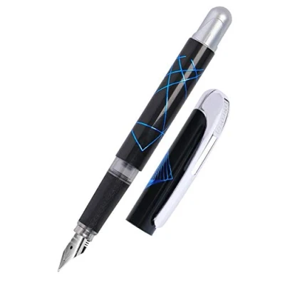 Abbildung von Online 12532/3D College Virtual Blue, Patronen Füller, Standard Tintenpatronen, hochwertige Iridium Feder M, ergonomisches Softtouch Griffstück, Metallclip, 1 Stück