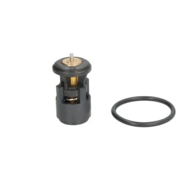 Abbildung von THERMOTEC D2A005TT Kühlwasserthermostat 87 mit Dichtung Gehäuse VOLKSWAGEN: GOLF 4, 5, 6, SKODA: Octavia 2 Combi, Fabia I Hatchback