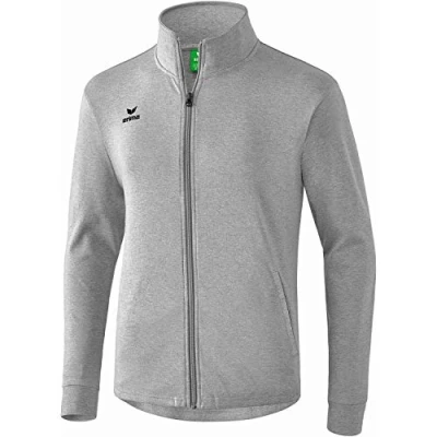 Abbildung von Erima Unisex Basic Sweatjacke, Hellgrau Melange, 3XL EU