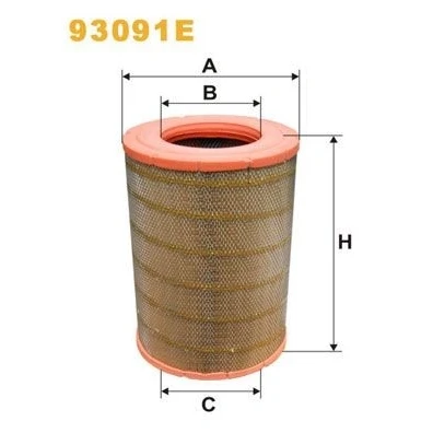 Abbildung von WIX FILTERS 93091E Luftfilter 445 303 Filtereinsatz