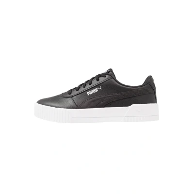 Abbildung von Puma Carina Sneaker low black/white/silver, Damen, Größe: 42, Black/white/silver Leder und lederimitat