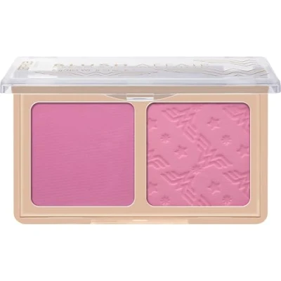 Abbildung von Catrice Wonder Woman Blush Affair Cream &amp; Powder Palette, Rougepalette, Nr. 010, 2 Farben, vegan, ohne Konservierungsstoffe, Parabene, Mikroplastikpartikel, 1er Pack (6g)