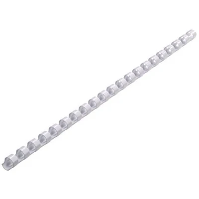Abbildung von Genie 12375 Plastikbinderücken (DIN A4 Format; geeignet für alle Bindegeräte; 6 mm) 25 Stück weiÃƒÂŸ