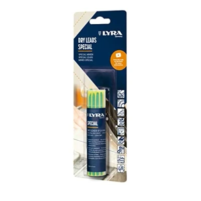 Abbildung von LYRA L4498007 DRY Ersatzminen Set gefüllt mit 12 Stück Spezial Minen, 2,8 mm, für alle Oberflächen, wasserstrahlfest, im Blister