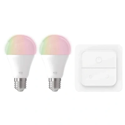Abbildung von EGLO connect.z Smart Home LED Leuchtmittel, Set aus 2 E27 Glühbirnen mit Lichtschalter, ZigBee, App und Sprachsteuerung Alexa, dimmbar, warmweiß kaltweiß, RGB, 806 Lumen, 9 Watt