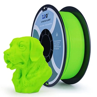 Abbildung von ZIRO PETG Filament 1.75mm 3D Drucker 1kg, Maßgenauigkeit +/ 0.03mm, Grün