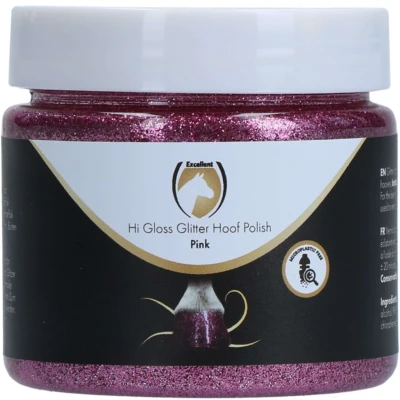 Abbildung von Excellent Huflack Hi Gloss Glitter Rosa