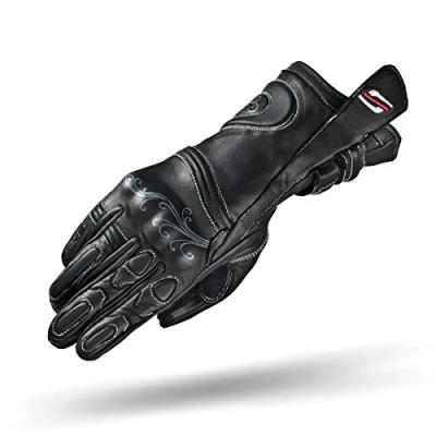 Abbildung von Shima MODENA Frauen Damen Motorradhandschuhe Leder Touring Urban LadyFit ( XS XL, Schwarz),
