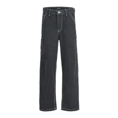 Abbildung von Jack &amp; Jones Junior Jjialex Jjcarpenter Jeans Relaxed Fit für Kinder, Größe: 170, Black denim