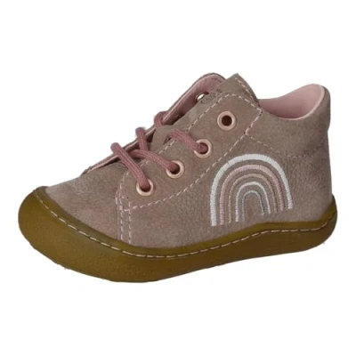 Abbildung von RICOSTA Mädchen Low Top Sneaker Kally, Baby und Kleinkinder Lauflernschuhe, terracare, schnürer, Halbschuhe, straßenschuhe, Schoko/Rose (270), 22 EU