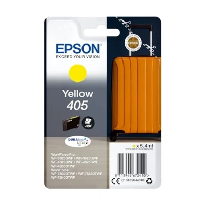 Abbildung von Epson Orginal 405 Tinte Koffer Singlepack gelb Standard WF 3820DWF 3825DWF 4820DWF 4825DWF 4830DTWF 7830DTWF 7835DTWF 7840DTWF DURABrite Ultra Ink, ReadyPrint Flex Tintentarife