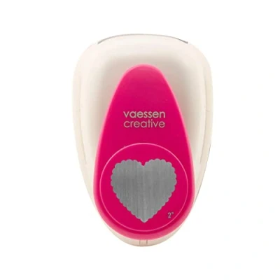 Abbildung von Vaessen Creative 21437 170 Locher Herz, Kunststoff, weiß, 4.5 x 4.6 cm