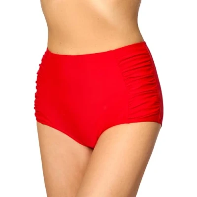 Abbildung von Merry Style Damen Bikinislip MS10 119 Bikinihose Bauch Weg Effekt (Rot (4186), 40)