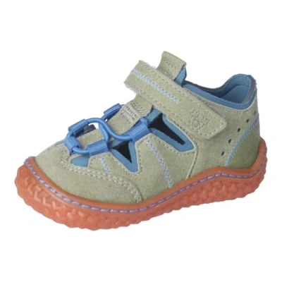 Abbildung von RICOSTA Jungen Kletthalbschuhe Jerry, Kinder Lauflernschuhe, Weite: Mittel, waschbar,vegan, eukalyptus/Petrol (530), 24 EU