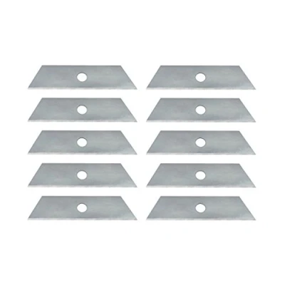 Abbildung von Wedo 7880 Ersatzklingen (für Safety Cutter Standard, Trapez Form, Carbonstahl, Kunststoffbox) 10 Stück, silber