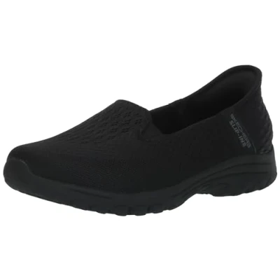 Abbildung von Skechers Reggae FEST 2.0 Guiding Slipper, Damen, Größe: 40, Bbk black Mesh