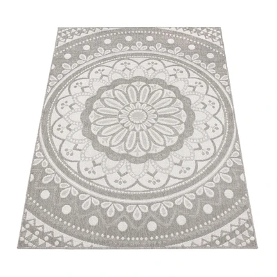 Abbildung von Paco Home Teppich »Brescia 471« rechteckig 4 mm Höhe Flachgewebe, modernes orientalisches Design, In und Outdoor geeignet