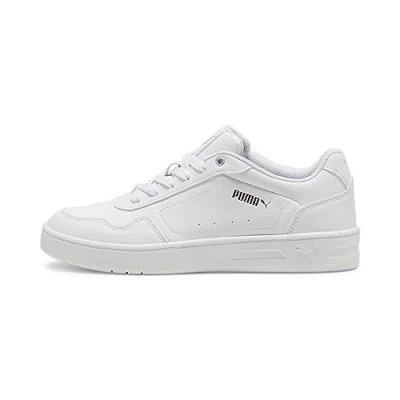 Abbildung von PUMA Damen Court Classy Turnschuhe, White Silver Metallicr, 42.5 EU