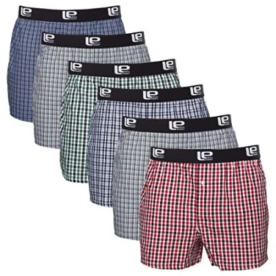 Abbildung von Lower East Herren Le215 Boxershorts, Classic Karriert, L EU