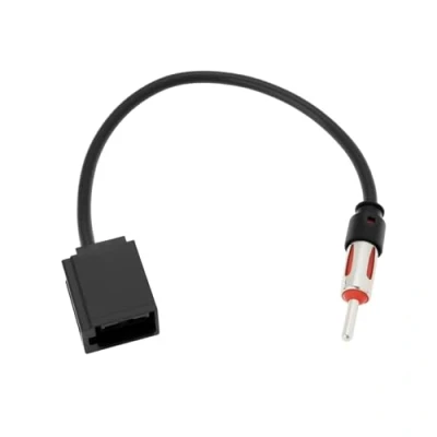 Abbildung von YINETTECH 1 Stück Autoradio Antennenadapter ISO Antennenverlängerung Stereo Kompatibel mit Volvo S40 S60 S70 S80 V70 XC70 V40 Antenne Schwarz