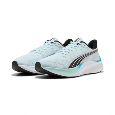 Abbildung von PUMA Unisex Pounce Lite Straßen Laufschuh, Sea Glass Mint Melt Speed Blue, Schwarz, 46 EU