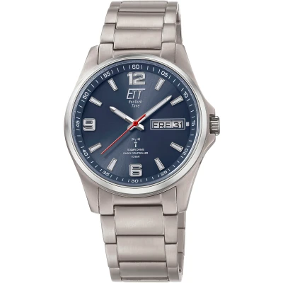 Abbildung von ETT Eco Tech Time Funk Solar Herren Uhr Analog mit Titan Armband EGT 11602 31M