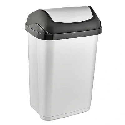 Abbildung von keeeper Mülleimer mit Schwingdeckel, 25 l, Swantje, Silber