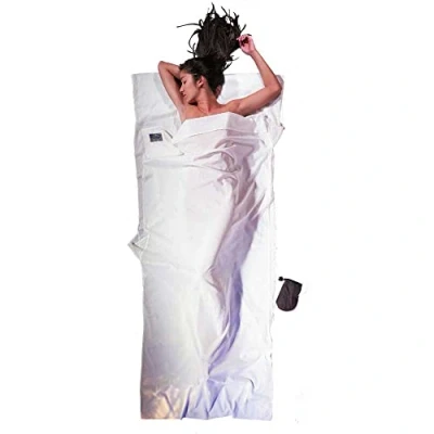 Abbildung von Cocoon Ägyptische Baumwolle Travel Sheet Baumwollschlafsack, Elfenbein (Natural), 220 x 90 cm