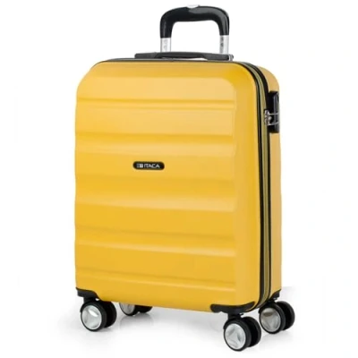 Abbildung von ITACA Koffer Groß 4 Räder Großer Leichte Reisekoffer mit Rollen Groß. für Flugzeuge Hartschale Geprüftem Schloss Trolley, Senf
