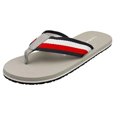 Abbildung von Tommy Hilfiger Coprorate Beach Zehentrenner, Herren, Größe: 40, Antique Schuhe