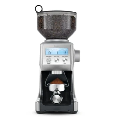Abbildung von Sage The Smart Grinder Pro Kaffeemühle mit kegelförmigem Mahlwerk Programmierbar, automatisch Gebürsteter Edelstahl