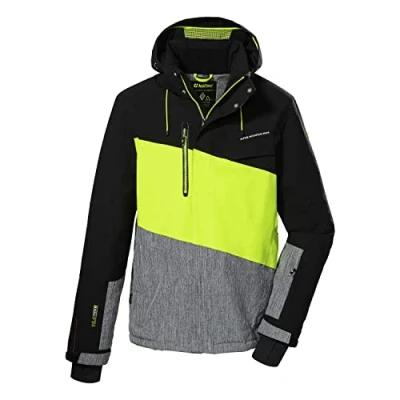Abbildung von Killtec Herren Ksw 48 Mn Jckt Skijacke Funktionsjacke mit abzippbarer Kapuze und Schneefang, Schwarz, L EU