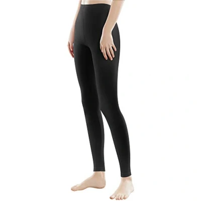 Abbildung von Libella Damen Lange Leggings bunt mit Hohe Taille Slim Fit Fitnesshose Sport aus Baumwolle 4108 Schwarz XL