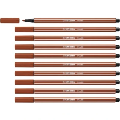 Abbildung von Premium Filzstift STABILO Pen 68 10er Pack rötel