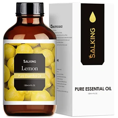 Abbildung von SALKING Zitronenöl 120ml, 100% Reine Natürliche Zitrone ätherisches öl für Aroma Diffuser, Aromatherapie Duftöl Duftlampen Luftbefeuchter, Massage, Seife, Kerzenherstellung, Geschenke Frauen