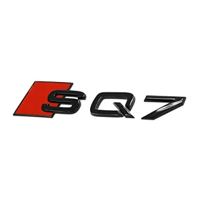Abbildung von Audi 4M0071804 Schriftzug SQ7 schwarz Heckklappe Exclusive Black Edition Emblem Aufkleber
