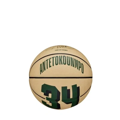 Abbildung von Wilson Basketball, NBA Player Icon Mini, Giannis Antetokounmpo, Milwaukee Bucks, Outdoor und Indoor