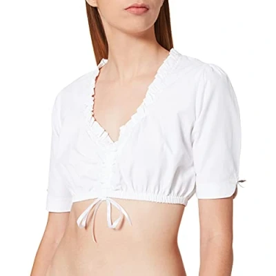 Abbildung von Stockerpoint Damen B 1018 Dirndlbluse, Weiss, 44