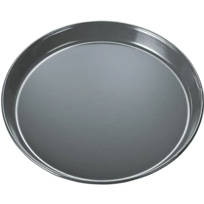 Abbildung von Bosch Hausgeräte HEZ617000 Zubehör für Backöfen, Pizzaform, anthrazit emailliert, Made in Germany, Schwarz