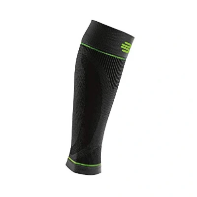 Abbildung von Bauerfeind Kompressions Wadenbandage „Sports Compression Sleeves Lower Leg“, 1 Paar für die Waden, Unisex, Beinstulpen Ball &amp; Ausdauersportarten, Schwarz, M kurz